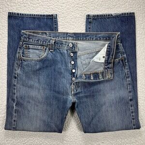 VTG Levi's 501 Denim Jeans 36x30 (Actual 34x30) USA Streetwear Grunge Y2K Casual
